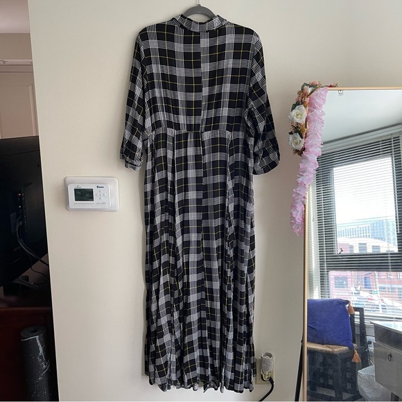 Torrid Maxi Challis Button Front Plaid Shirt Dress - Picture 6 of 8